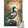 JZBQWGFHMVLD Anatra Selvatica sul Lago Puzzle 1000 Pezzi Puzzle per Adulti Carta Natura Palude Relax Famiglia Regalo Decorazione Casa 38x26cm/1000pcs