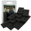 Emerald Ground - Piedistalli quadrati con fessura Wargames 60 x 30 mm (10 | Base di colore nero, confezione da 30 pezzi, forma quadrata, miniature da gioco, 20 mm