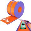 ACELIFE Pista da corsa flessibile per auto, 4,5 m, include 4 auto (include due auto di sollevamento), rampe portatili per auto 1/64, giocattolo regalo per bambini dai 3 anni in su