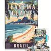 JIANGENNF Puzzle da 1000 pezzi per adulti con la spiaggia di Ipanema in Brasile, gioco pratico, attività divertente da fare a casa, gioco dal design accattivante 38x52cm