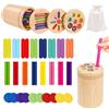 JaMalign Giochi Montessori 3 in 1, per Bambini 2 3 4 Anni | Giochi in Legno Bambini, Giocattoli Sensoriali Legno per Regalo