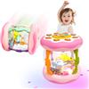 Yeefunjoy Giochi Bambini 1 Anno Montessori, Oceano Giochi Neonato | Imparare a Gattonare Giocattolo ha Musica e Luci a LED con Luci Rotanti, Compleanno Regali Gioco per Bambino 1 2 3 Anno