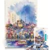 JIANGENNF Puzzle da 1000 pezzi di Istanbul, gioco impossibile, taglio di precisione, con pezzi di forma casuale completamente ad incastro 50x75cm