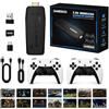 DEEPSHU Console di Gioco Retro Senza Fili, Console Retro Wireless 4K, Set con 2 Controller Neri, Dongle HDMI, 9 Emulatori Integrati, 20.000+ Giochi Preinstallati, Versione 2026，64G 23000Games Black
