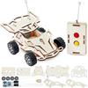 Seasboes Auto telecomandata fai da te in legno, per bambini, auto telecomandata per bambini, kit elettronico fai da te, puzzle in legno 3D per bambini, modellino da corsa in legno, giocattolo per bambini dai 8