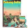 JIANGENNF Puzzle per ragazzi da 1000 pezzi Nave del Mekong, gioco per famiglie, attività divertenti da fare a casa, regalo di compleanno, regalo di viaggio 38x26cm