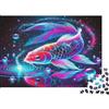 6N2X9A4S Carpa Koi Fantasia Puzzle 1000 Pezzi Carta per Adulti Arte Neon Sottomarina Gioco di Puzzle 1000 Pezzi Relax Famiglia Decorazione Regalo 52x38cm/1000pcs