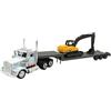 OPO 10 Camioncino in Miniatura Compatibile con rimorchio ribassato Kenworth W900, Scala 1:43 - New Ray 810156