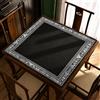 Hixingo 80x80cm Tappetino da Gioco per Mahjong e Giochi da Tavolo, Tappetino per Carte Antiscivolo e Silenzioso, Protezione per Tavolo Majong Domino Riunioni (707A Bianco e nero,1)