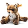 Steiff Peluche Baby Volpe Foxy, dolce animale di stoffa con occhi in plastica, bambini e bambine, pupazzo di 19 cm, piccolo, marrone chiaro, 074035