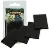 Emerald Ground - Piedistalli quadrati per Wargames, 60 x 40 mm (4 pezzi) | Base di colore nero, confezione da 30 pezzi, forma quadrata, miniature da gioco, 20 mm