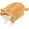 BESPORTBLE Statuetta Decorativa Gatto a Pelo Corto Plastica Arancia Realistica | Riproduzione Animale Simulata, Superficie Liscia e Bordi Arrotondati, per Cameretta Bambini e Nursery