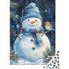 pSjDkMvHfRbLz Pupazzo di Neve Paesaggio Invernale Puzzle 1000 Pezzi Carta Puzzle per Adulti Relax Attività di Famiglia Decorazione Regalo Festivo 38x26cm/1000pcs