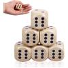 teokyat 6 dadi grandi - Dadi in legno da 30 mm, cubi in legno per giochi, cubi divertenti, cubi da gioco