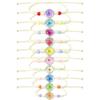 QYLNEX 10 Pezzi Braccialetti Amicizia Bambini, Bracciale Amicizia Bambina, Bracciale Fiori Colorati, Braccialetti Intrecciati Regolabili per Festa Compleanno Regalo Gioielli Ragazza, Stile 2