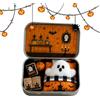 Générique Miniatura Scene Tin, Ghost in Box, Halloween Desk Decoration, Spooky Handmade Diorama, Holiday Ornament Display for Boys Girls Collectors Nursery Home Travel Apartment Living