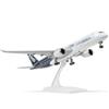 QIYUMOKE Modello di aeroplano in resina prototipo 1/240 A350 con espositore | Modello di aeroplano in resina da 30 cm, da collezione per adulti, decorazione da scrivania per ufficio