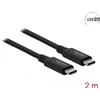 Delock Cavo Delock USB4 20Gbps 2m nero 86980 [86980]