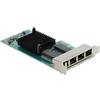 Delock Scheda di rete Delock PCI Express x1 a 4 x RJ45 Gigabit LAN i350 [88504]