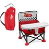 Bright Starts Disney Pixar Cars Pop 'N Sit Rialzo Sedia Portatile Bright Starts, Uso Interno/Esterno, Seggiolone Pappa Portatile con Vassoio Alimentazione, Rosso, Unisex, 6 Mesi - 3 Anni