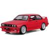 Burago Bburago - 1988 BMW Serie 3, Auto Diecast in Scala 1:24, Rosso, Età 3+ Anni | Modellino Berlina Classica Anni '80 da Collezione con Porte Apribili, Licenza Ufficiale, Carattere Sportivo