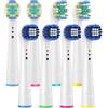 SLOWLEIF Testine di ricambio per spazzolini elettrici Oral B Precision Clean & Interdental Clean, per Oral B Triumph/SmartSeries/Vitality/Pro-Health Power/Professional Care/Advance Power Series e altri