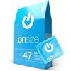 ON) Preservativi ONsize | Larghezza 47 mm | 50 Pezzi | Spessore parete 0,07 mm | premium | per Uomini