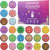 Generico Christmas Advent Shower Steamers 24-Pack, Aromatherapy Gift Set | Festive Daily Fragrance for a -Like Routine, Thoughtful Self-Care Gift for Men & Women