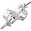 NLIGHTING Morsetto Doppio per Tralicci in Alluminio - Clamp Professionale per Tubi 30-35mm - Staffa di Fissaggio per Strutture DJ, Luci, Palco, Americana - Supporto Heavy Duty