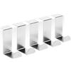 ieron 10 ganci da appendere sopra la porta per bagno, in acciaio inox, versatili, ganci reversibili, per armadietti e cassetti, per cucina, camera da letto, ufficio, 45 mm