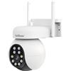OBA SriHome SH052 Telecamera di Sorveglianza PTZ 5MP HD, Visione Notturna a Colori, Rilevamento Umano, Audio Bidirezionale, IP65, Wi-Fi, Uso Esterno