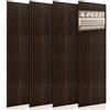 RMF PRO Set 4 Pannelli Decorativi Per Parete in Legno Naturale 240x60, Fumo Scuro - Pannelli Fonoassorbenti Decorativi con Assorbimento Acustico, Decorazioni Parete Interni - Pannelli Legno per Pareti