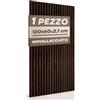 RMF PRO Pannelli Decorativi Per Parete in Legno Naturale 120x60, Fumo Scuro - Pannelli Fonoassorbenti Decorativi con Assorbimento Acustico, Decorazioni Parete Interni - Pannelli Legno per Pareti