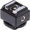 CHICHIYANG Adattatore convertitore hot shoe con porta di sincronizzazione PC extra fotocamera flash trasferimento sedile adatto per fotocamera Canon