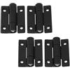 Gettimore 4 cerniere a torsione regolabili per mobili e armadi industriali, prestazioni affidabili (26 x 22 mm, nero)
