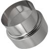 Jayruit Riduttore condotto da 120 mm a 100 mm in acciaio inox tubo rotondo giunto di transizione per ventola di aspirazione