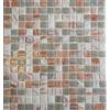 conwire Piastrella mosaico in vetro Goldensilk grigio beige chiaro per pavimento, parete, bagno, doccia, cucina, specchio, dimensioni: 327 x 305 = 0,10 mq, dimensioni pietra: 20 x 20 x 4 mm - 1 tappetino