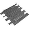 conwire Mosaico ardesia naturale nero per parete bagno wc cucina rivestimento bagno tappeto mosaico