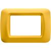 Gewiss 22583 Placca, Serie System, a 3 Posti, Giallo