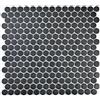 conwire Ceramica tessere di mosaico cerchi nero 1 foglio