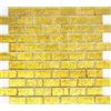 MOSANI Mosaico piastrelle Transluzent Brick vetro mosaico Crystal Gold struttura MOS120-0744