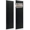 RMF PRO Set 2 Pannelli Decorativi Per Parete in Legno Naturale 240x60, Rovere Nero - Pannelli Fonoassorbenti Decorativi con Assorbimento Acustico, Decorazioni Parete Interni, Pannelli Legno per Pareti
