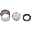 Zillesase Filtri Risparmio Idrico Flusso 20mm ArgentoNero | Aeratore rubinetto in metallo e gomma, foro uscita 20 mm, filetatura femmina 19 mm, peso 12 g, colore -nero.