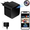 UYIKOO Telecamera Spia WiFi 1080P, Mini Telecamera Nascosta Caricatore USB | Spy Cam Doppia banda 2.4/5GHz, Senza Fili, Rilevazione Di Movimento, APP TuyaSmart, Videocamera Sorveglianza Interno