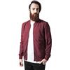 URBAN CLASSICS Giacca Bomber Uomo, Invernale, Stile Old School, Giubbotto Corto, Vestibilità Ottimale, Giacchetta a Vento Imbottito Aderente, Baseball