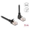 Delock Cavo patch Delock, connettore RJ-45 (maschio) angolato verso l'alto e connettore RJ-45 (maschio)