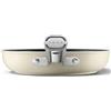 SMEG Deutschland GmbH Smeg FPF2002CRM Bratpfanne, 20 cm, Keramik, Edelstahlgriff, Mattcreme