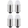 Kirunvia Lampadine LED BA9S T4W 12V Bianco COB per Plafoniera e Targa Auto, 4 Pezzi | Innesto Plug and Play, Base Metallica, Spia Cruscotto, Luce Bagagliaio e Lettura, Dissipazione Termica, Terra Negativa