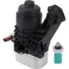 Dixhills Gruppo base filtro olio motore con sensori compatibile 2012-2020 A3 Q2 Q3 Beetle CC 2.0 TDI Golf 7 1.6 TDI Leon 5F ricambio per 3N115389A 03N115389B 03N117021