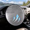 BaBahuanhuan 2 Pezzi Coprivolante Auto Anti Calore, Parasole Termico per Volante 44x50 cm, Protezione dal Calore per Auto, SUV, Furgoni e Camion
